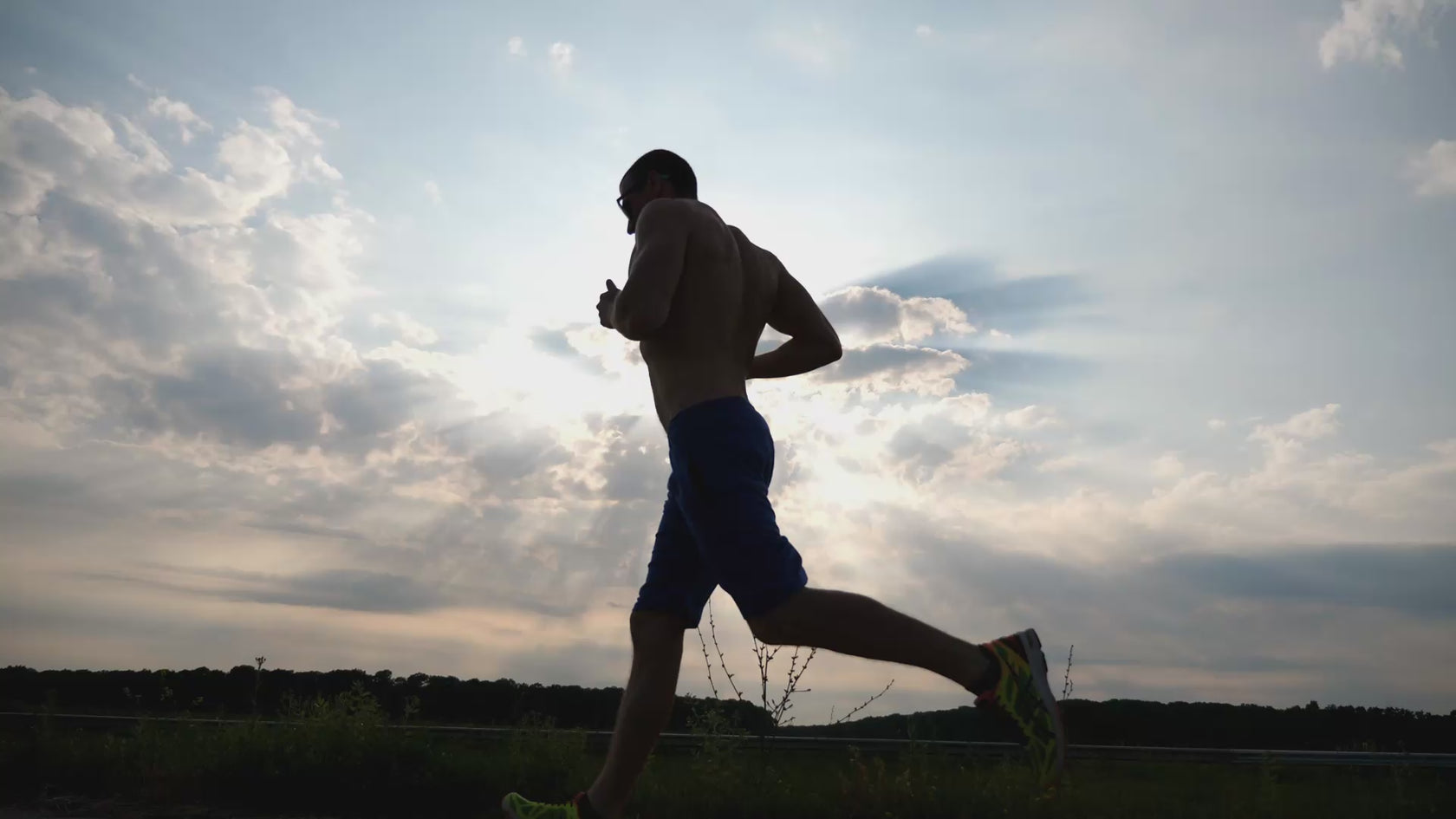 A compilation of athletes performing their respective actives, including running, boxing, and weight lifting, followed by a man cleaning his face with the Stratus post workout skincare system.